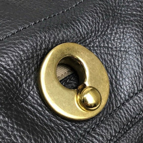 Authentic YVES SAINT LAURENT 229680 Muse 2 Shoulder Bag Hand Bag Dark Gray x Bei - Picture 6 of 10